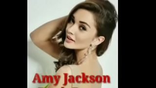 Actress Amy Jackson boobs press